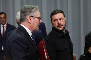 Sir Keir Starmer falou com o presidente ucraniano Volodymyr Zelensky